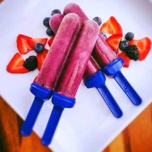 Fruit and yogurt popsicles
