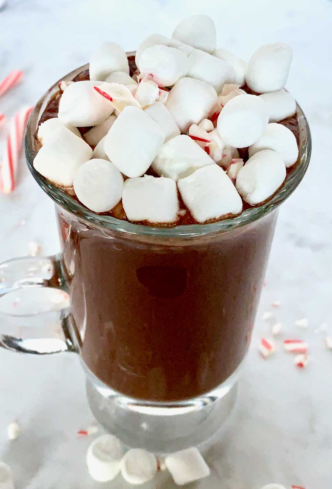 healthy peppermint mocha latte