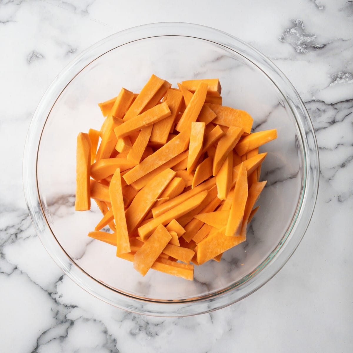 how to cut sweet potato fries