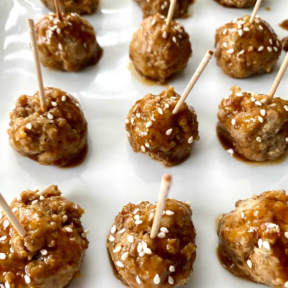 Asian turkey meatballs