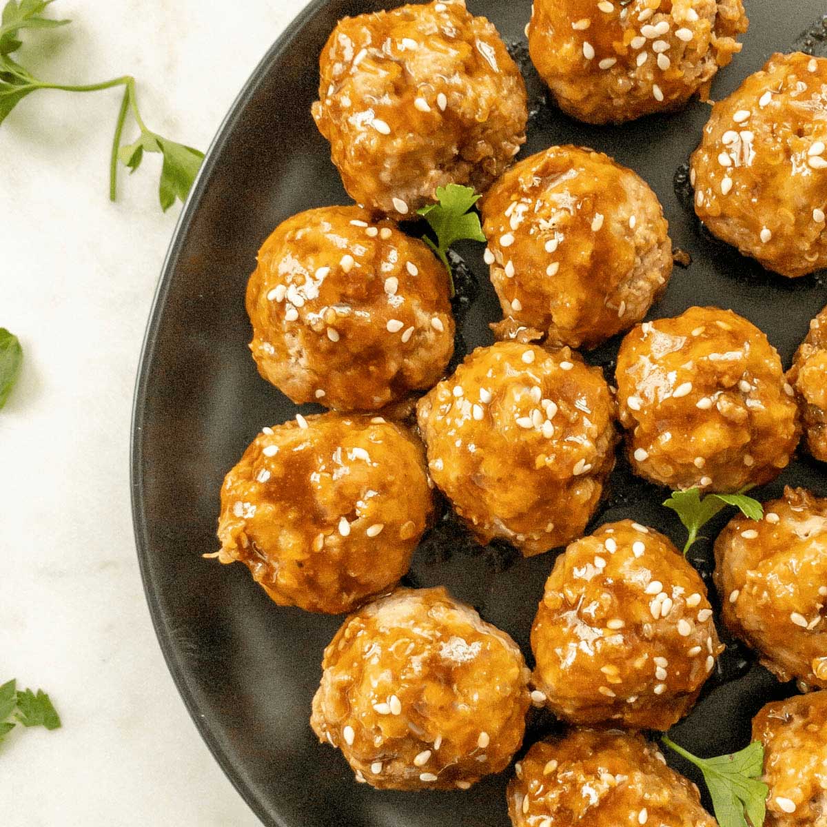 Asian turkey meatballs