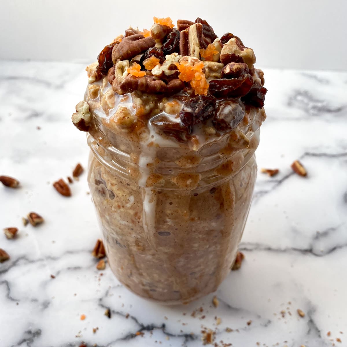 Carrot Cake Overnight Oatmeal