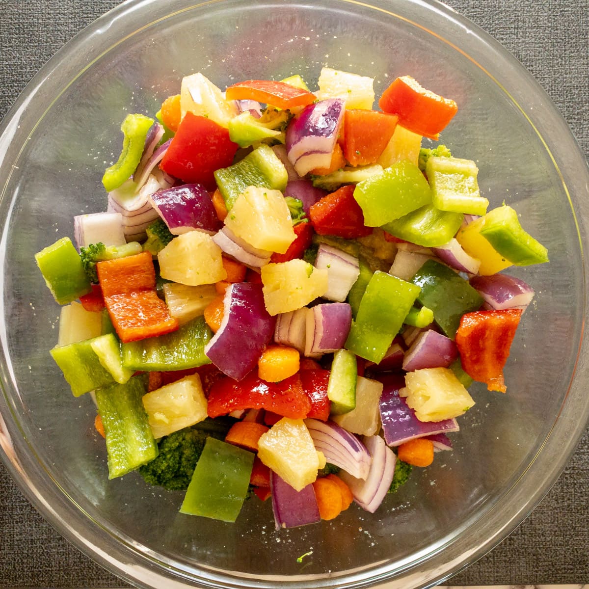 Hawaiian Roasted Vegetables in a bowl