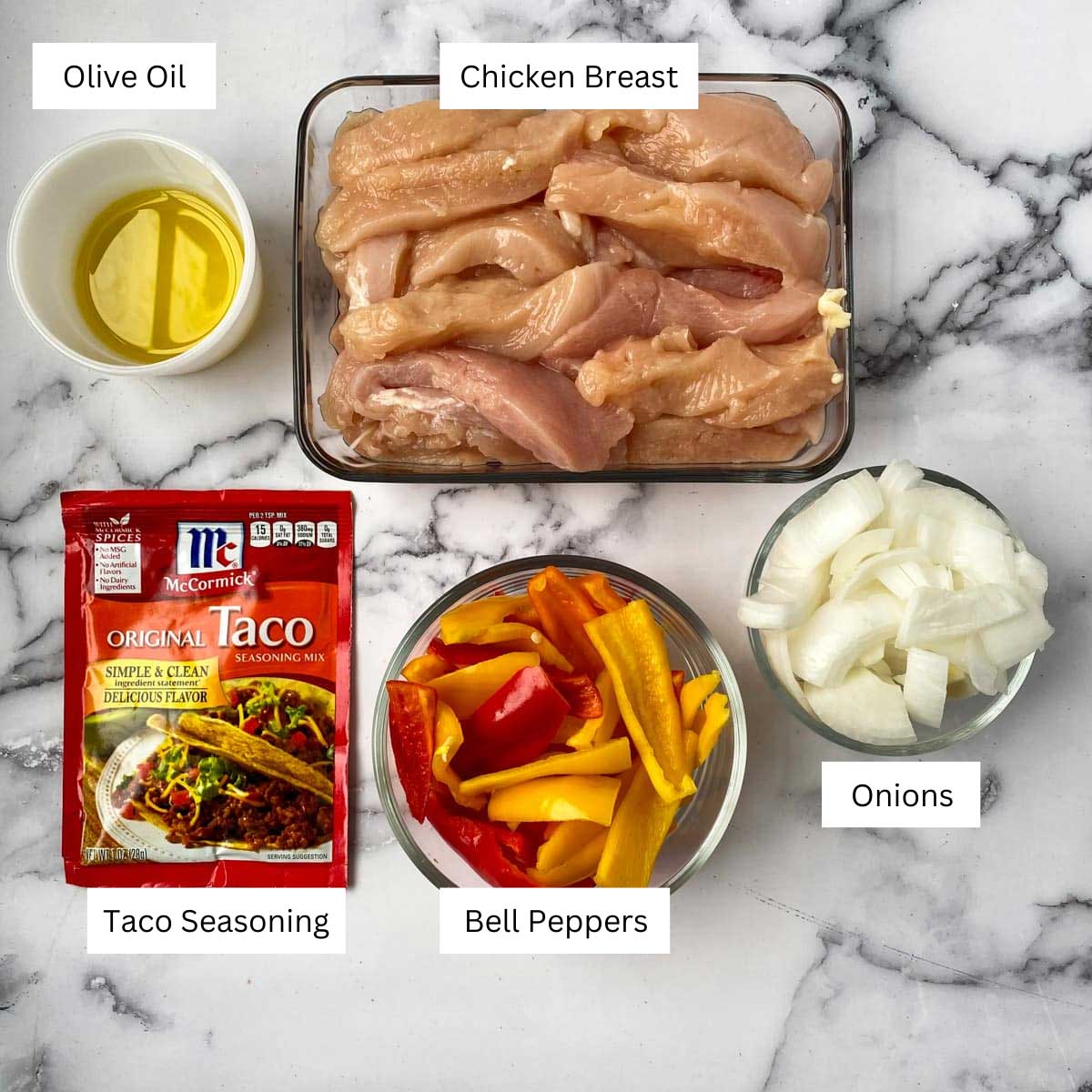 ingredients for instant pot fajitas