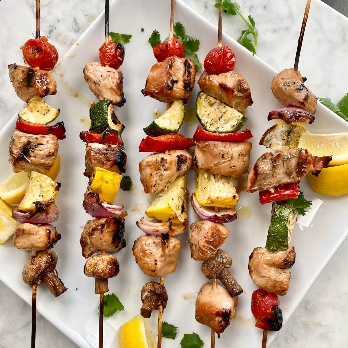 Grilled Chicken Kabobs - Dinner at the Zoo