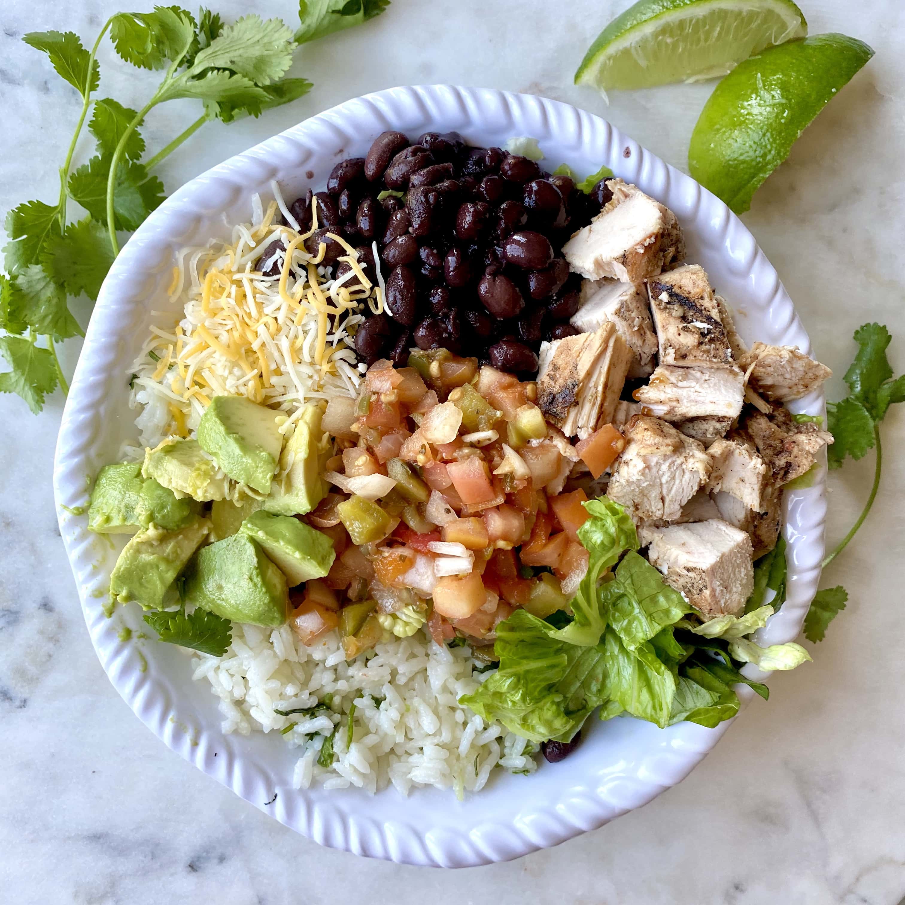 The Easiest Chicken Burrito Bowl You'll Want To Make Every Week