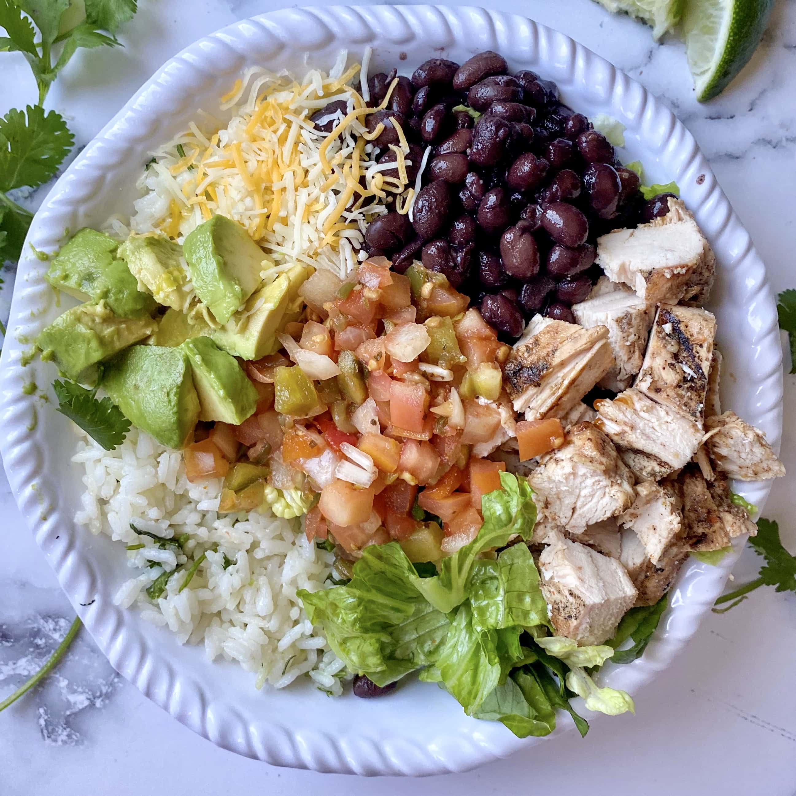 Chipotle Chicken Burrito Bowl Copycat Recipe