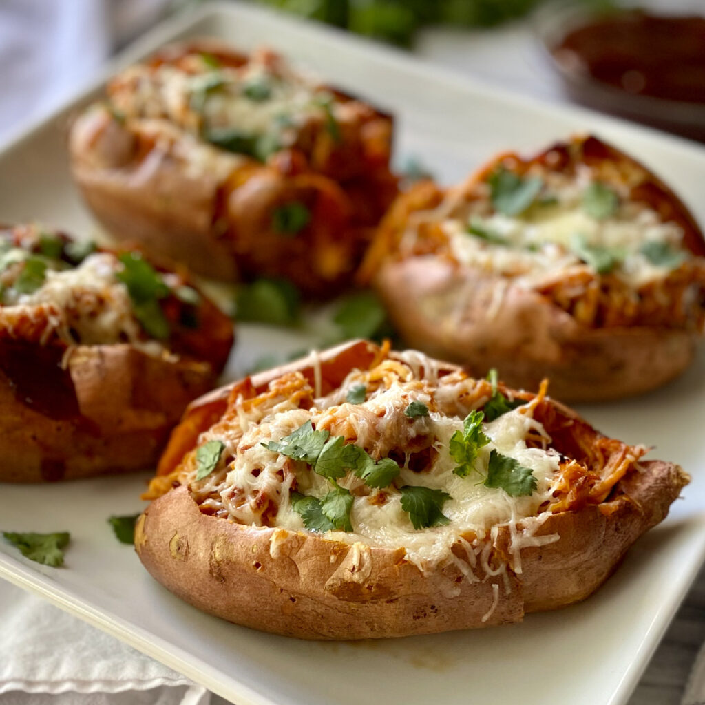 BBQ Chicken Sweet Potatoes