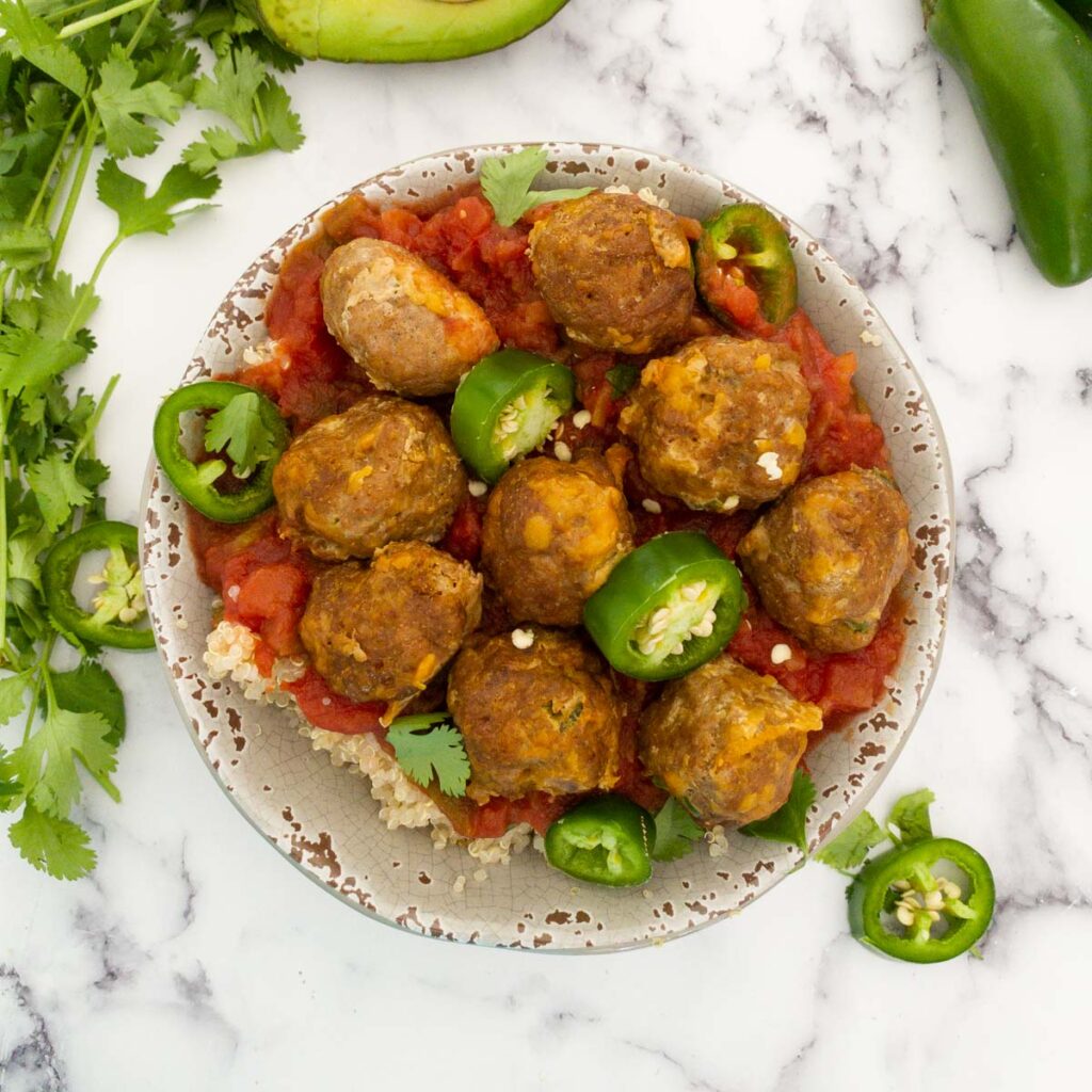 healthy mexican meatballs