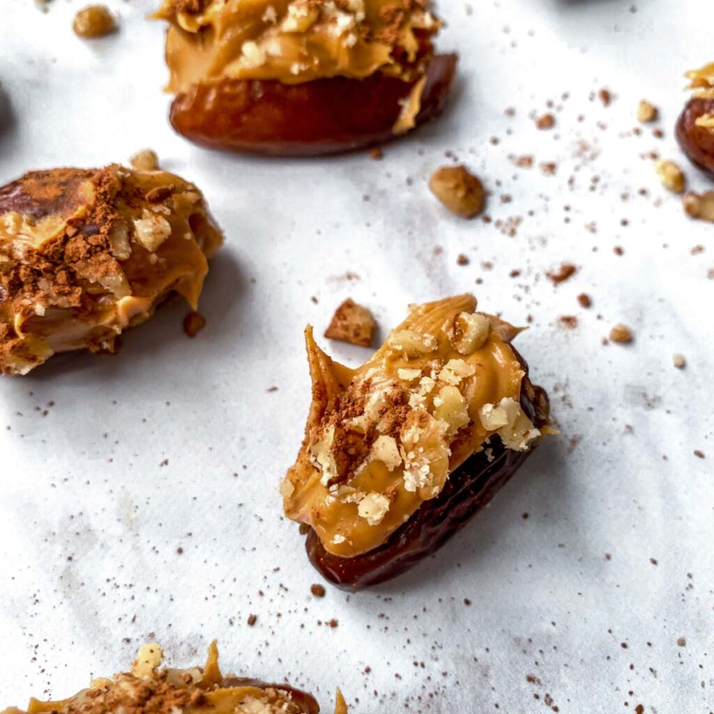 Peanut Butter Stuffed Dates