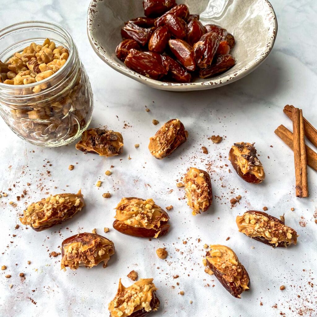 Peanut Butter Stuffed Dates