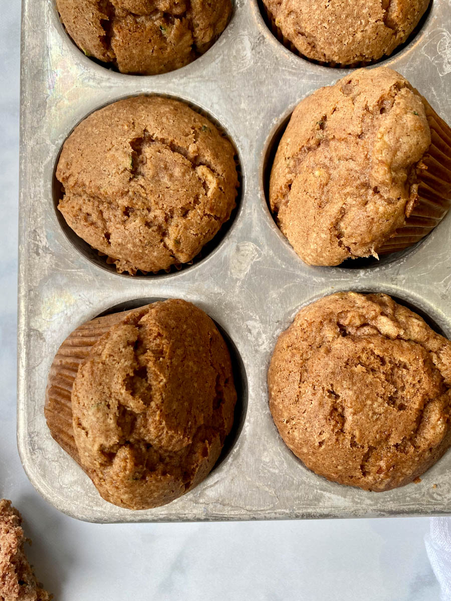 Zucchini Banana Muffins