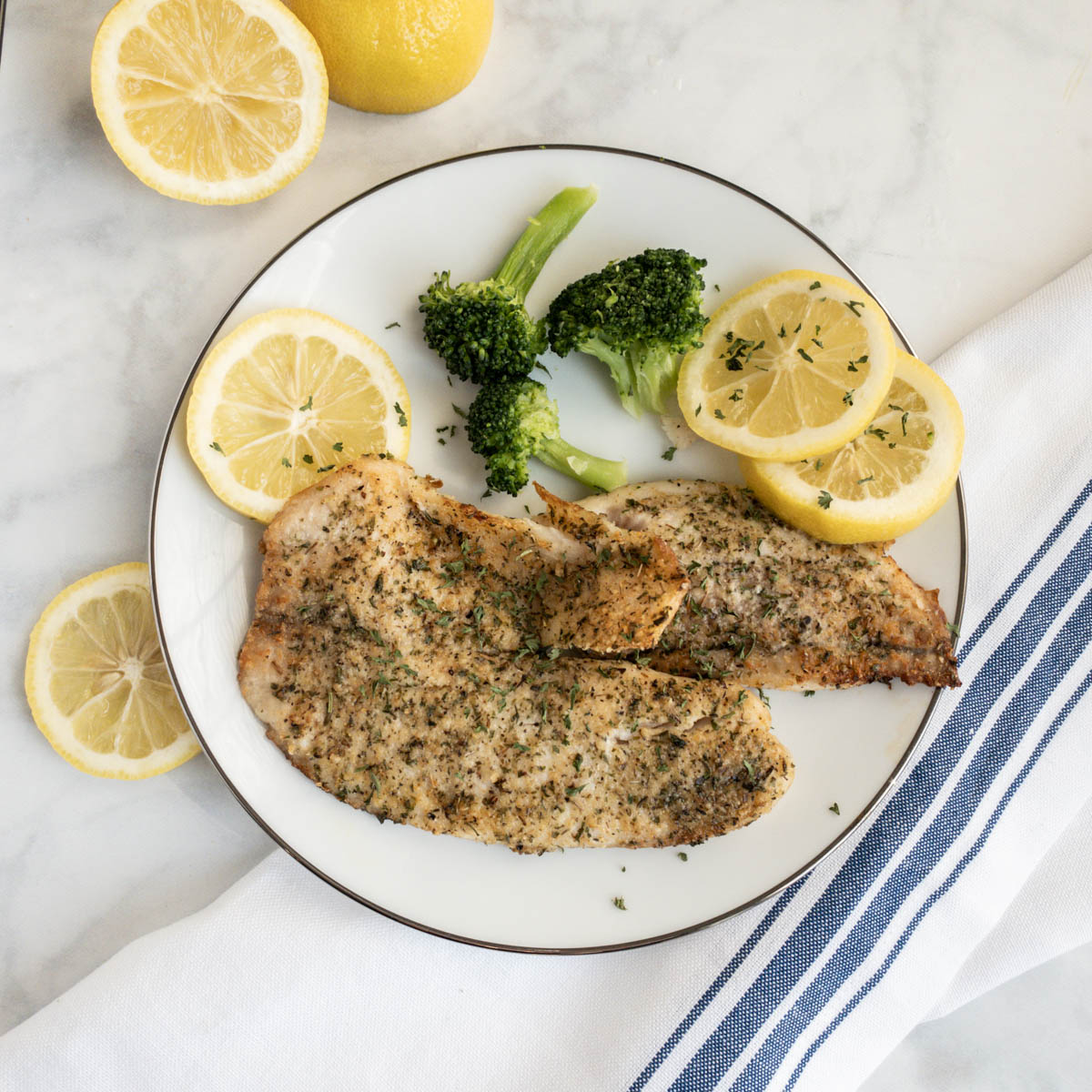 tilapia on a plate