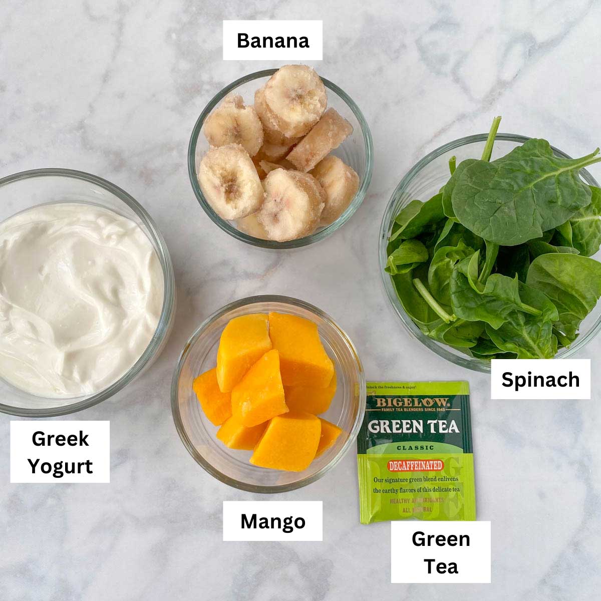 green tea smoothie ingredients