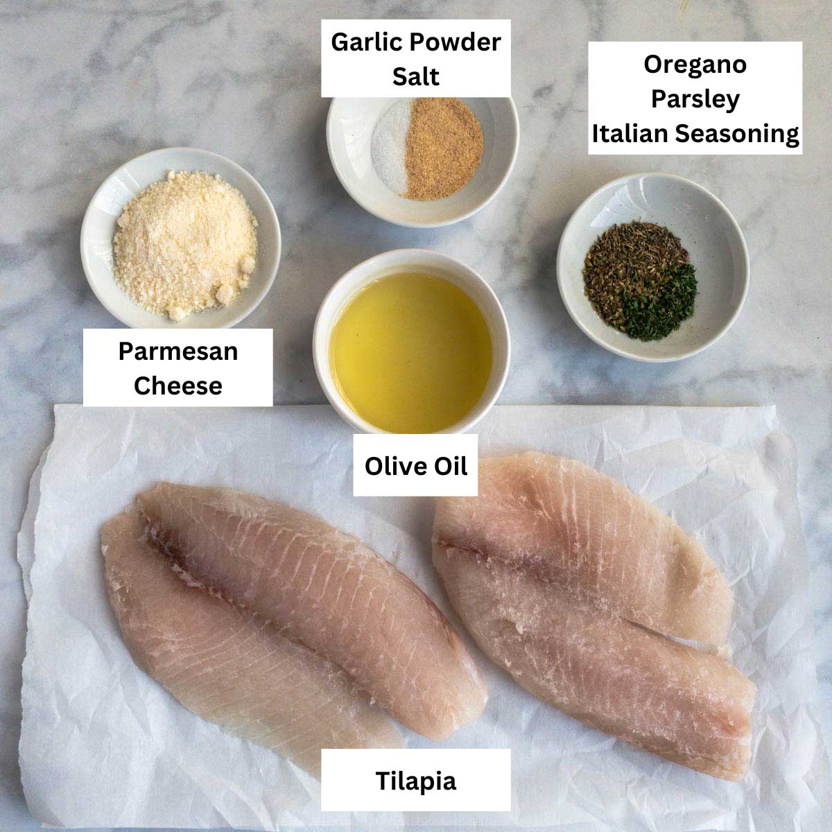 air fryer tilapia ingredients