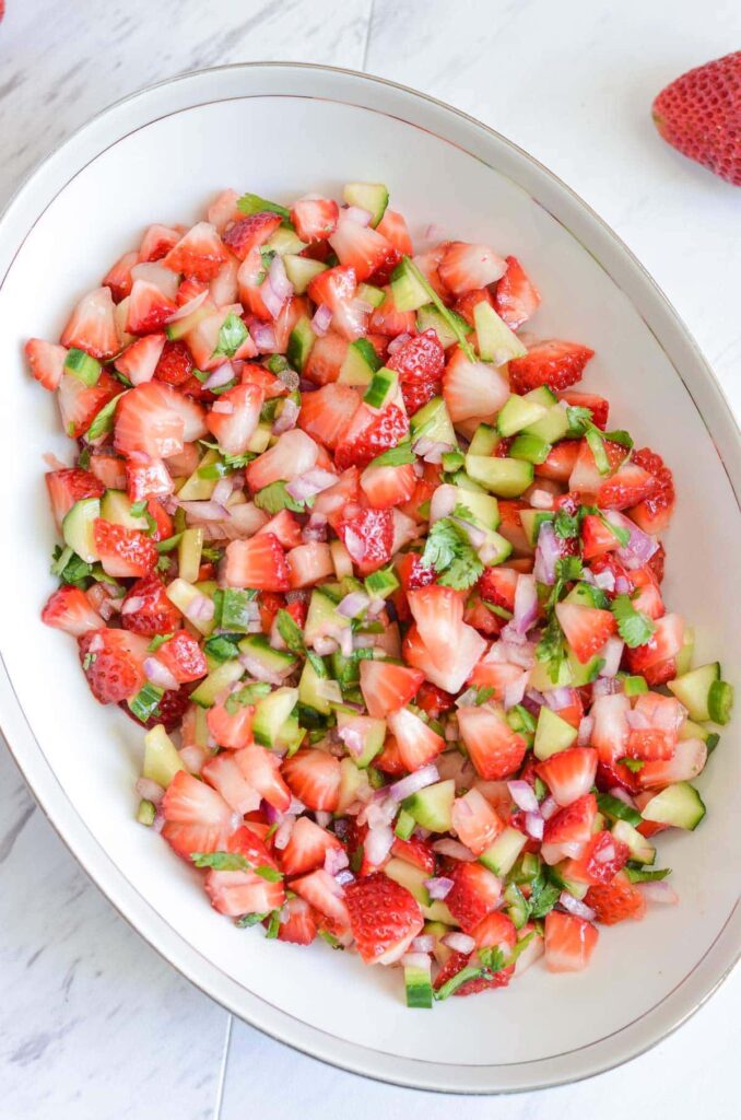 strawberry cucumber salsa