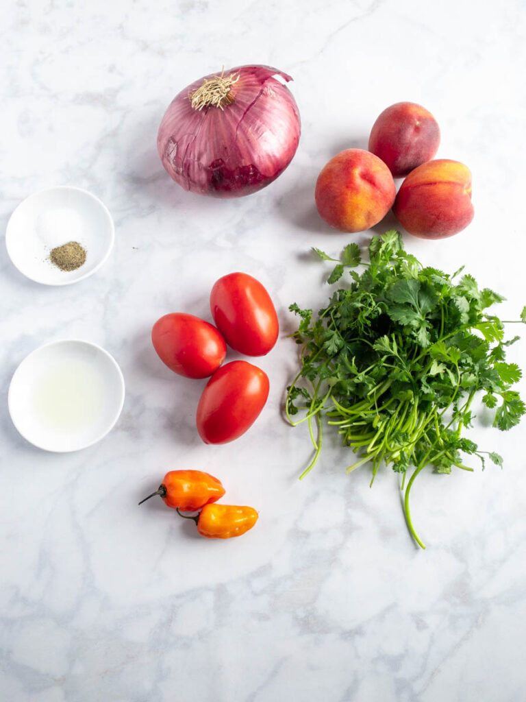 Peach-Habanero-Salsa-Ingredients