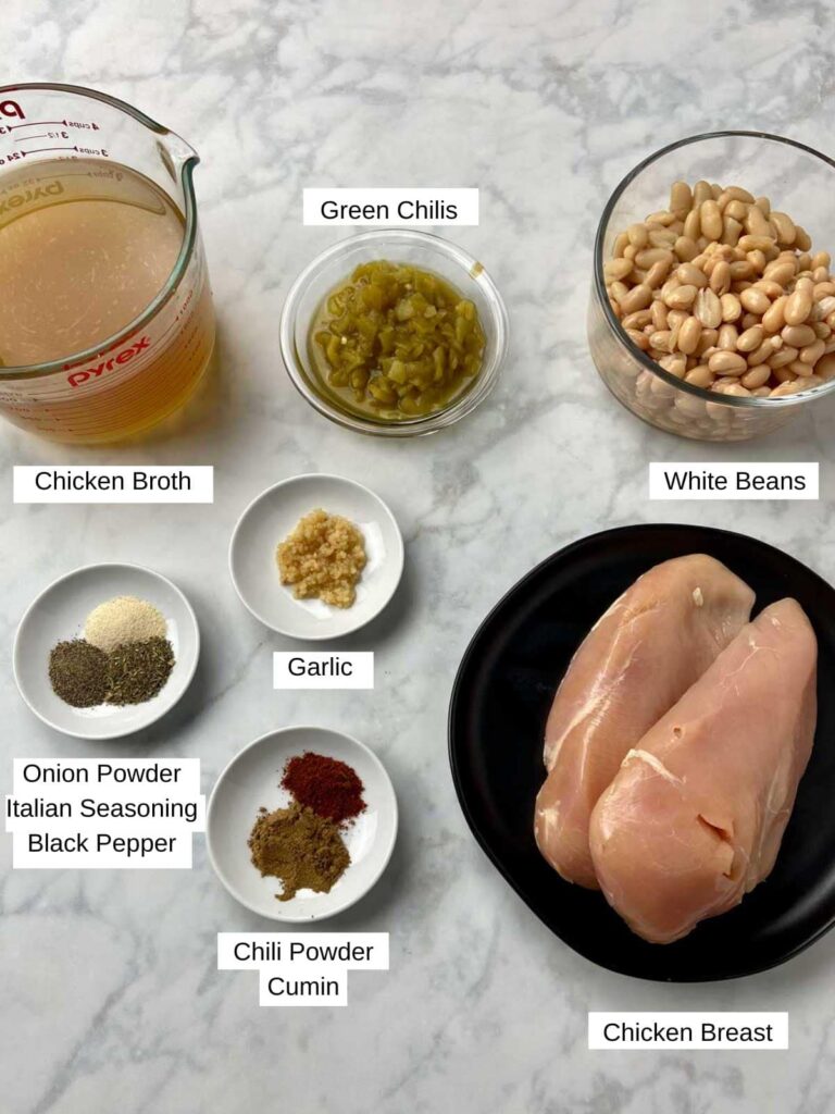 white chicken chili ingredients