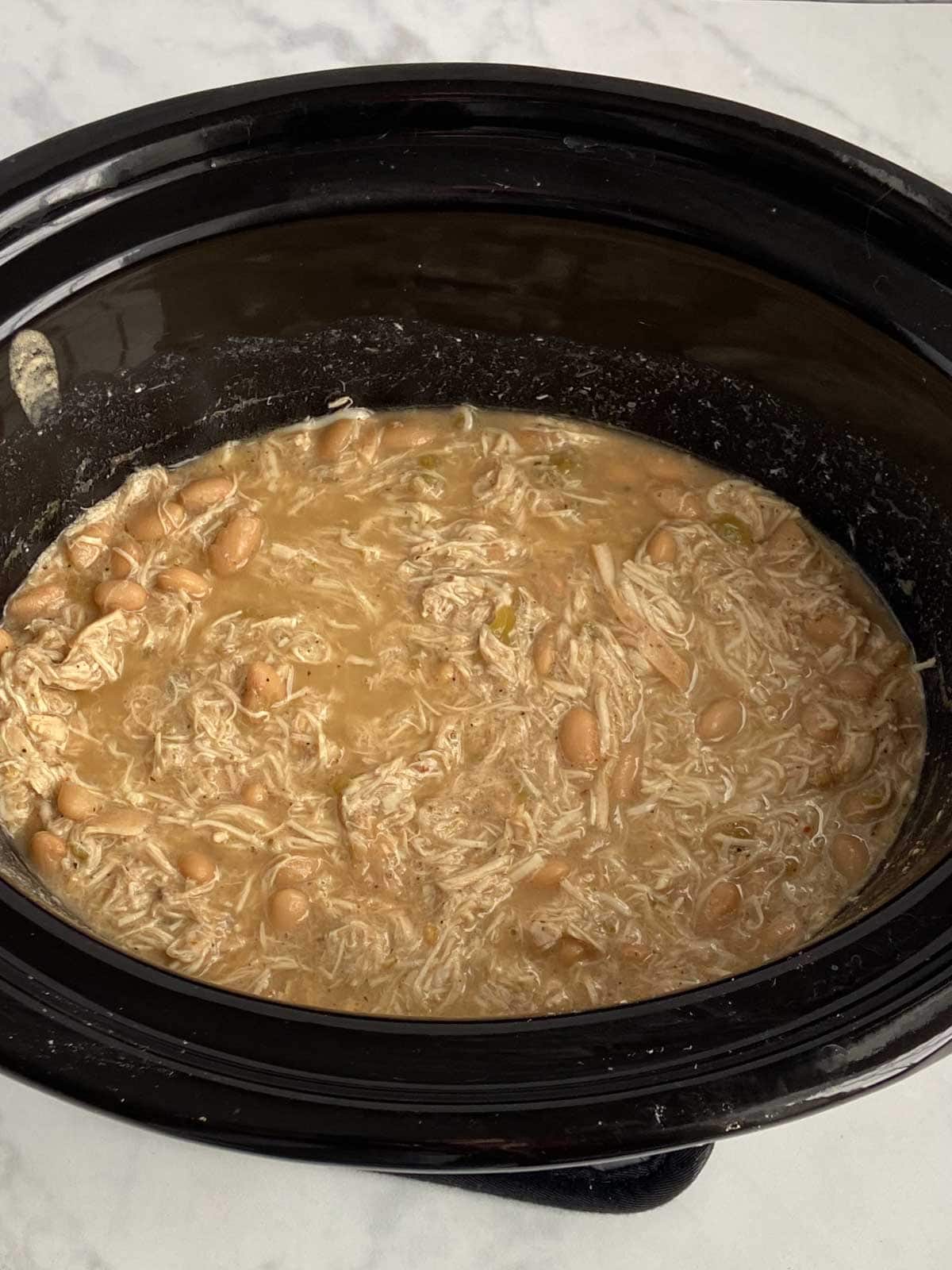 Healthy White Chicken Chili Recipe (Crock Pot or Stove) 