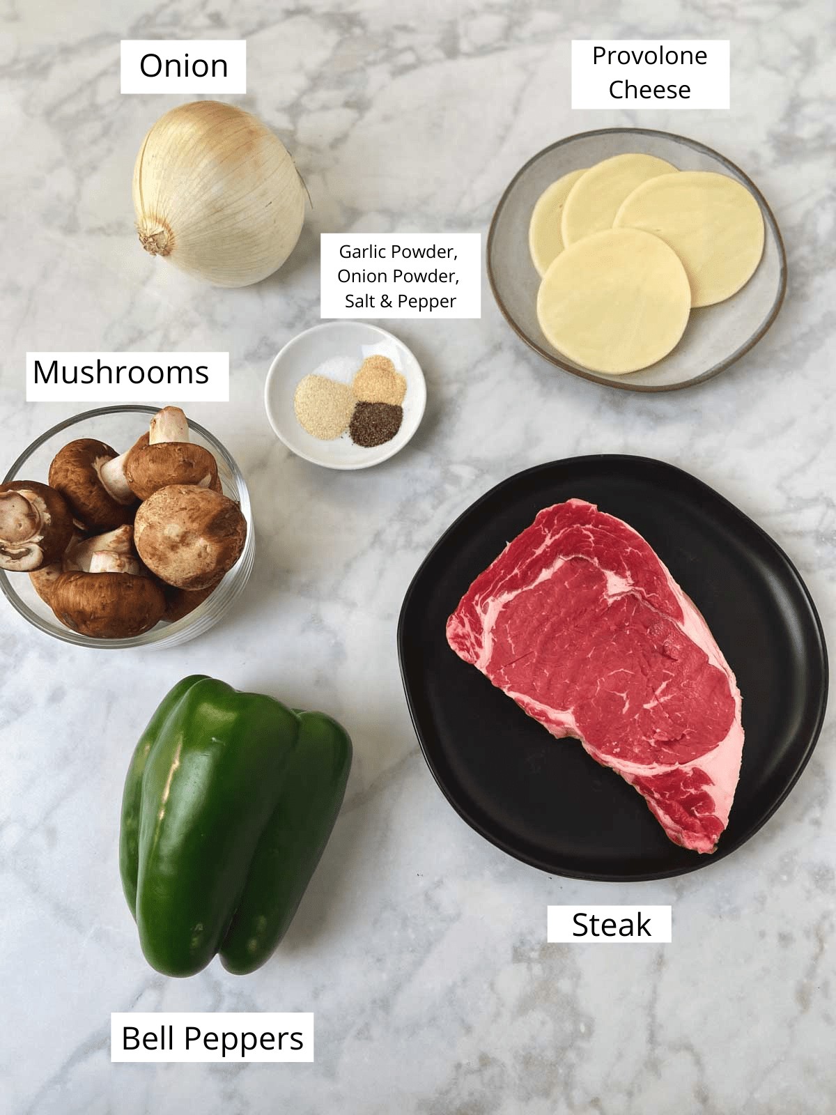 low-carb-philly-cheesesteak-skillet-ingredients