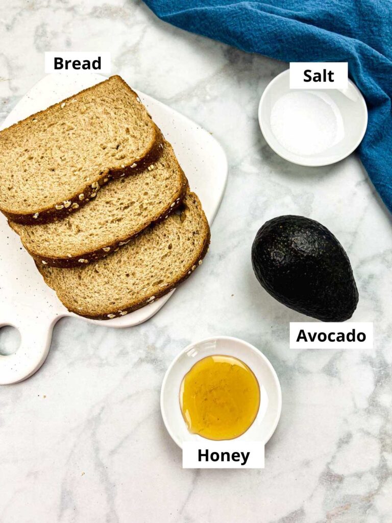 honey avocado toast ingredients