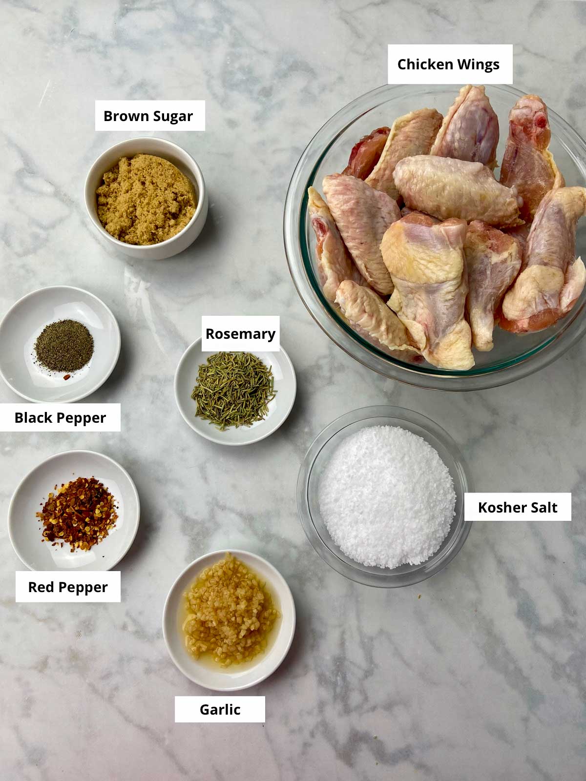 ingredients need for chicken wings brine