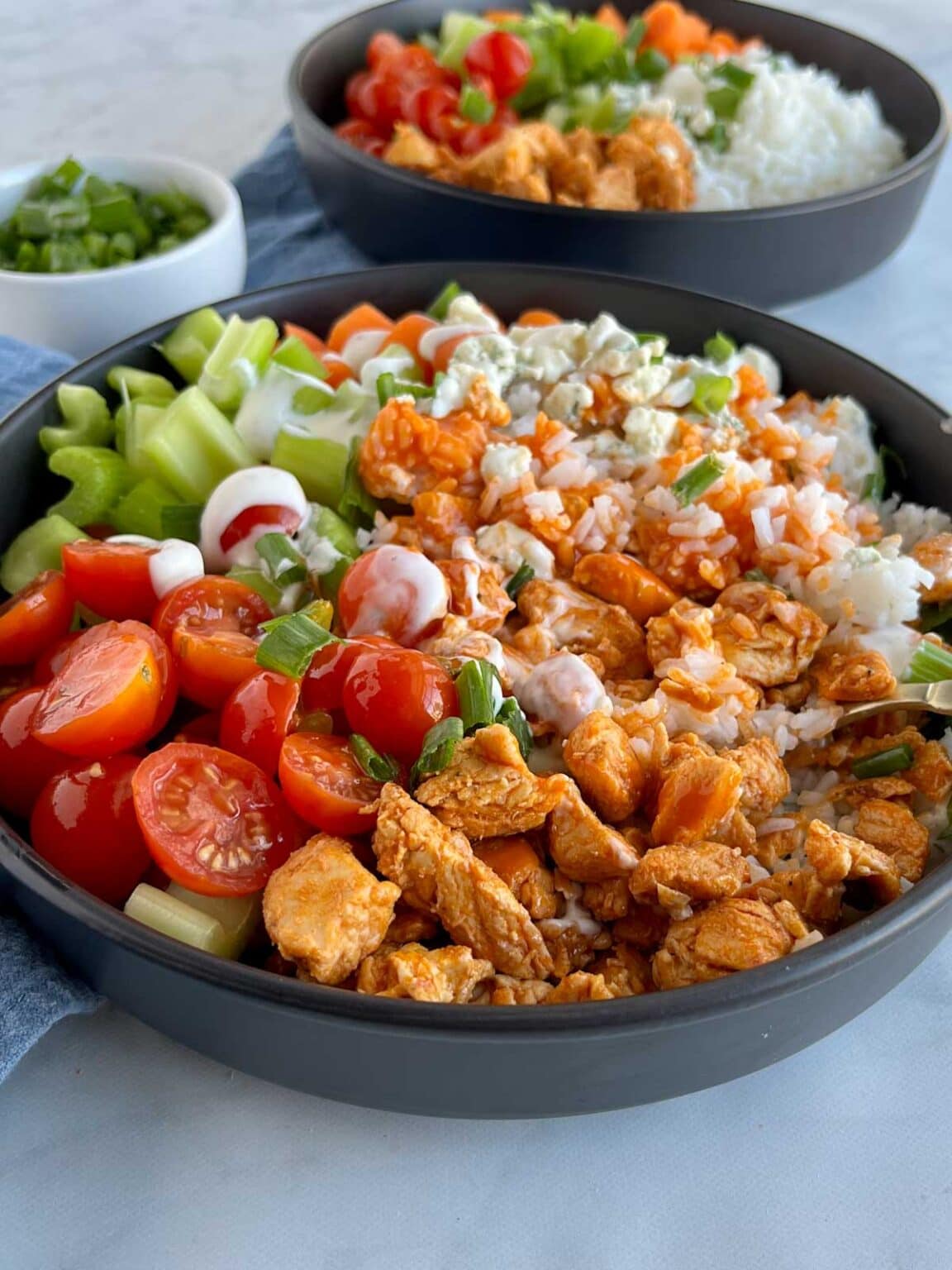 Buffalo Chicken Rice Bowls Pinch of Wellness