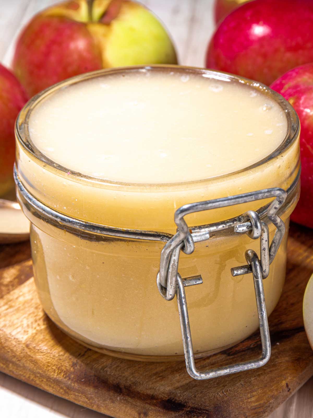 applesauce in a jar