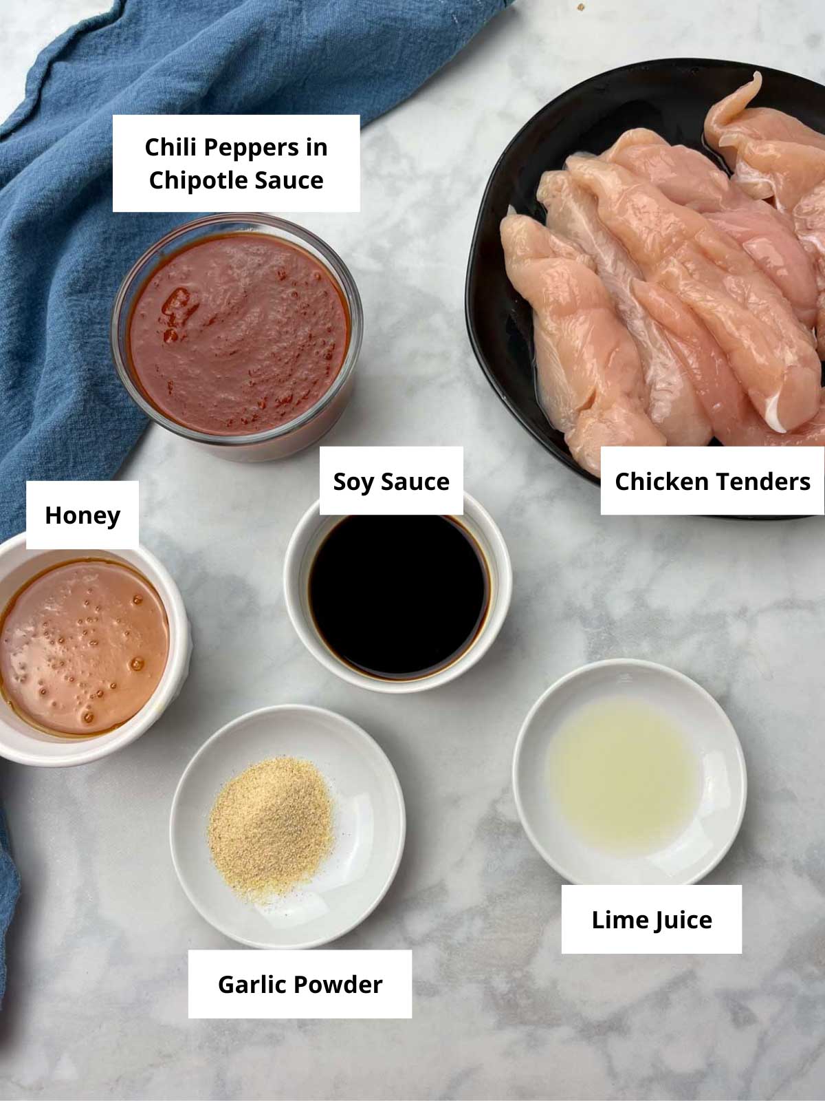 ingredients needed for honey chicken