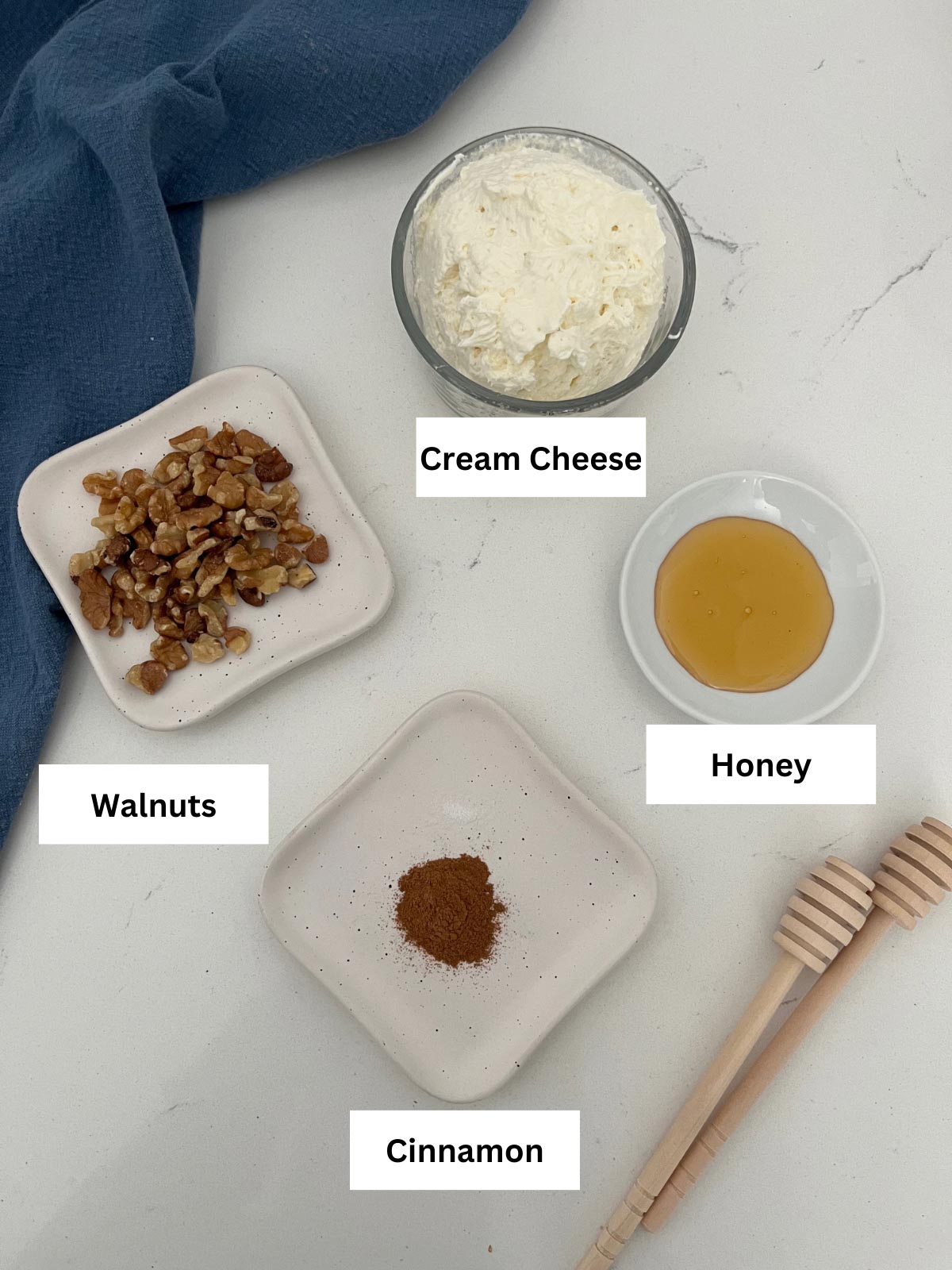 honey walnut cream cheesae ingredients