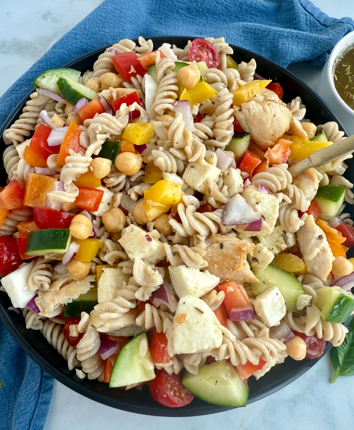 high protein pasta salad-