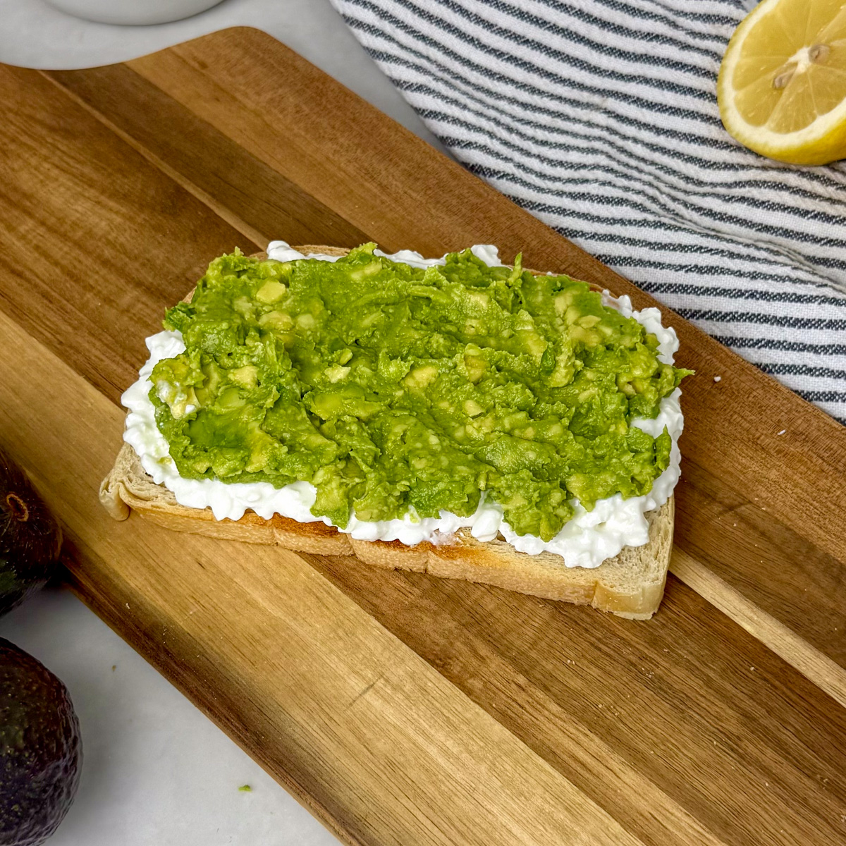 avocado mash on toast